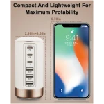 60W USB-C Charging Station for Multiple Devices, Universal 20W USB-C & 18W USB Charging Hub, Smart IC Identification Technology Charging Tower for iPhone iPad Tablets...