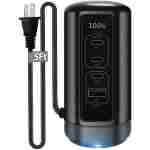 60W USB-C Charging Station for Multiple Devices, Universal 20W USB-C & 18W USB Charging Hub, Smart IC Identification Technology Charging Tower for iPhone iPad Tablets...
