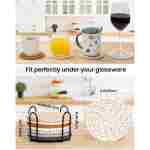 8 件带支架的饮料杯垫，8 种颜色吸水杯垫，适用于饮料，简约杯垫，棉质杯垫套装，编织杯垫，适用于咖啡桌、家居装饰、酒吧、乔迁...