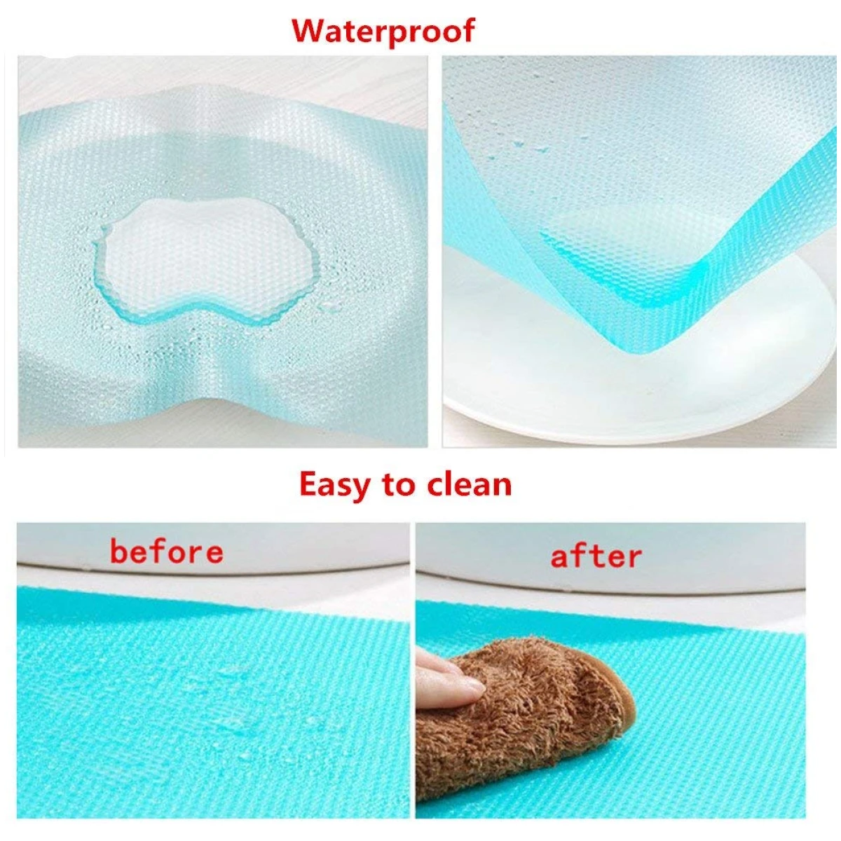 9 Pack Refrigerator Mats,Washable Fridge Mats Liners Easy to Clear Fridge Pads Mat Shelves Drawer Table Mats Refrigerator Liners for Shelves,3Red/3Green/3Blue