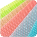 9 Pack Refrigerator Mats,Washable Fridge Mats Liners Easy to Clear Fridge Pads Mat Shelves Drawer Table Mats Refrigerator Liners for Shelves,3Red/3Green/3Blue