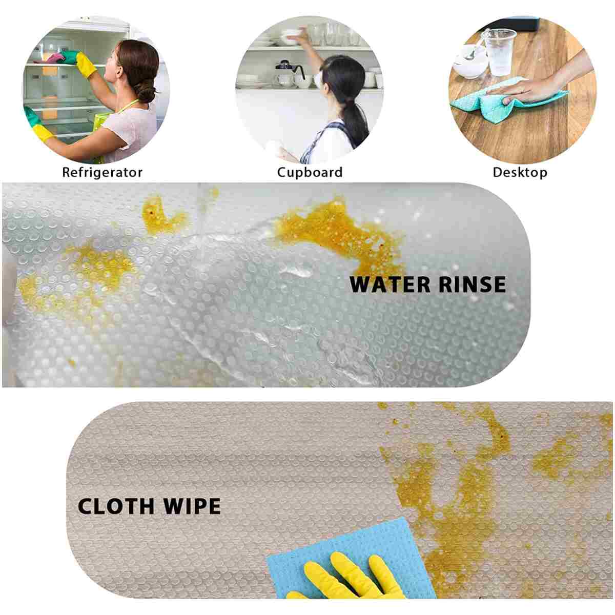 9 Pack Refrigerator Mats,Washable Fridge Mats Liners Easy to Clear Fridge Pads Mat Shelves Drawer Table Mats Refrigerator Liners for Shelves,3Red/3Green/3Blue