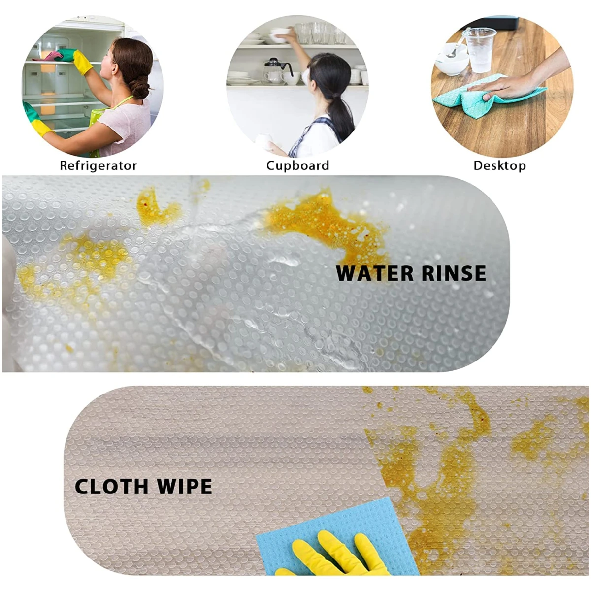 9 Pack Refrigerator Mats,Washable Fridge Mats Liners Easy to Clear Fridge Pads Mat Shelves Drawer Table Mats Refrigerator Liners for Shelves,3Red/3Green/3Blue