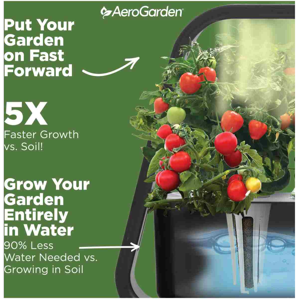 AeroGarden Sprout - Indoor Garden with LED Grow Light, Black