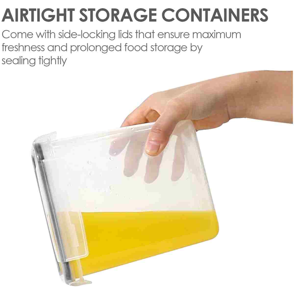 Airtight Food Storage Containers with Lids, Vtopmart 24 pcs Plastic Kitchen and Pantry Organization Canisters for Cereal, Dry Food, Flour and Sugar, BPA Free, Includes 24...