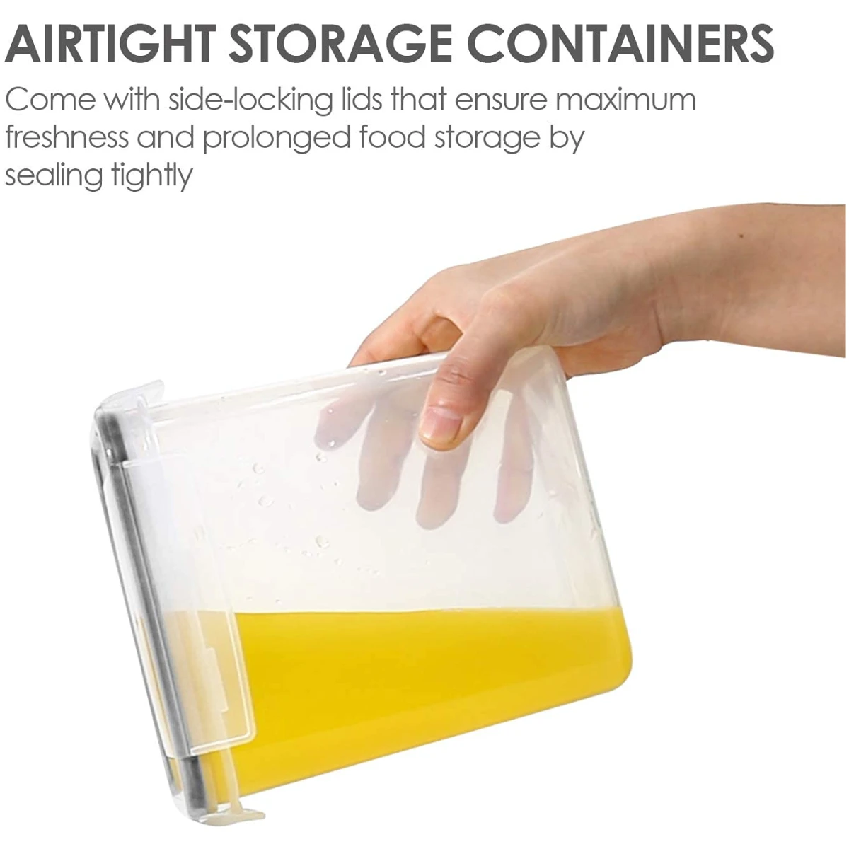 Airtight Food Storage Containers with Lids, Vtopmart 24 pcs Plastic Kitchen and Pantry Organization Canisters for Cereal, Dry Food, Flour and Sugar, BPA Free, Includes 24...