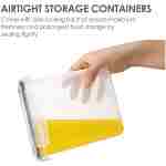 Airtight Food Storage Containers with Lids, Vtopmart 24 pcs Plastic Kitchen and Pantry Organization Canisters for Cereal, Dry Food, Flour and Sugar, BPA Free, Includes 24...