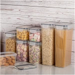 Airtight Food Storage Containers with Lids, Vtopmart 24 pcs Plastic Kitchen and Pantry Organization Canisters for Cereal, Dry Food, Flour and Sugar, BPA Free, Includes 24...