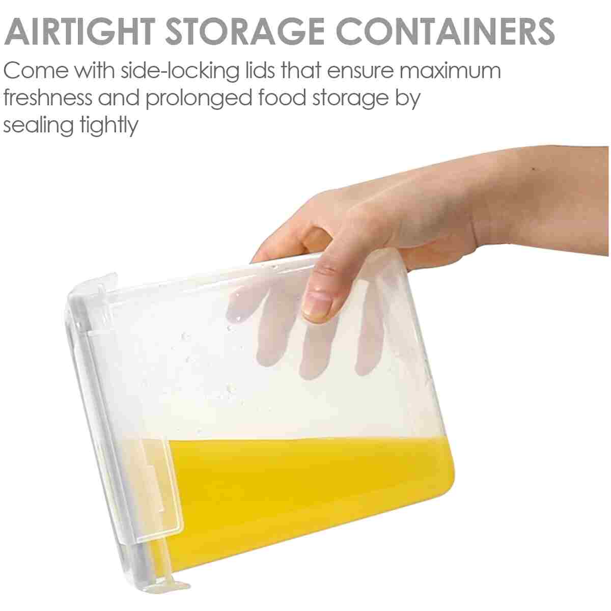 Airtight Food Storage Containers with Lids, Vtopmart 24 pcs Plastic Kitchen and Pantry Organization Canisters for Cereal, Dry Food, Flour and Sugar, BPA Free, Includes 24...