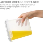 Airtight Food Storage Containers with Lids, Vtopmart 24 pcs Plastic Kitchen and Pantry Organization Canisters for Cereal, Dry Food, Flour and Sugar, BPA Free, Includes 24...