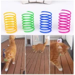 Andiker Cat Spiral Spring, 12 Pc Cat Creative Toy to Kill Time and Keep Fit Interactive Cat Toy Sturdy Heavy Plastic Spring Colorful Springs Cat Toy for Swatting, Biting,...
