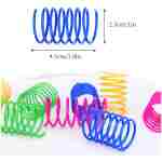 Andiker Cat Spiral Spring, 12 Pc Cat Creative Toy to Kill Time and Keep Fit Interactive Cat Toy Sturdy Heavy Plastic Spring Colorful Springs Cat Toy for Swatting, Biting,...