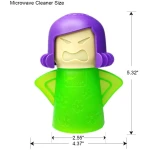Angry Mama Microwave Oven Steam Cleaner, Angry Mom Microwave Cleaner, Just Add Vinegar and Water, Cut Cleaning Time by Half (Green)