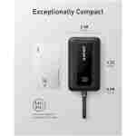 Anker Portable Charger, 10,000mAh 30W Power Bank, USB-C in and Out Fast Charging Battery Pack, Travel Essential Phone Power Bank, for iPhone 16/15/14/13/12, iPad, MacBook,...