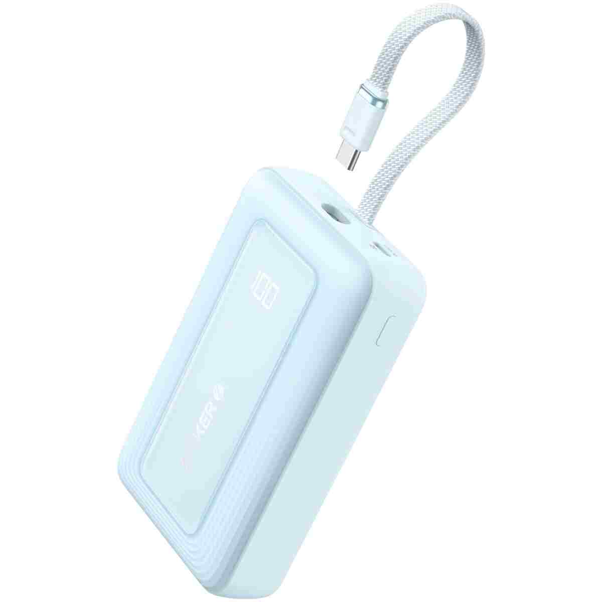 Anker Portable Charger, 10,000mAh 30W Power Bank, USB-C in and Out Fast Charging Battery Pack, Travel Essential Phone Power Bank, for iPhone 16/15/14/13/12, iPad, MacBook,...