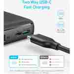 Anker Power Bank(PowerCore 10K),Compact Travel-Ready 10,000mAh Battery Pack with PowerIQ Charging Technology,5V/3A High-Speed Charging for iPhone,iPad,and More (USB-C Input and...