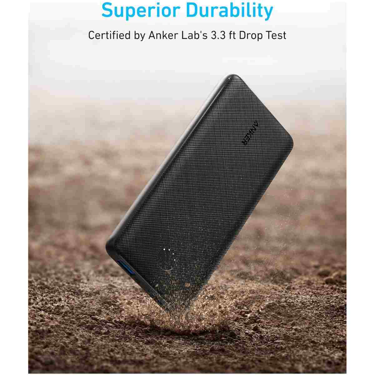 Anker Power Bank(PowerCore 10K),Compact Travel-Ready 10,000mAh Battery Pack with PowerIQ Charging Technology,5V/3A High-Speed Charging for iPhone,iPad,and More (USB-C Input and...