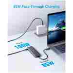 Anker USB C Hub, 5-in-1 USBC to HDMI Splitter with 4K Display, 1 x Powered USB-C 5Gbps & 2×Powered USB-A 3.0 5Gbps Data Ports for MacBook Pro, MacBook Air, Dell and More