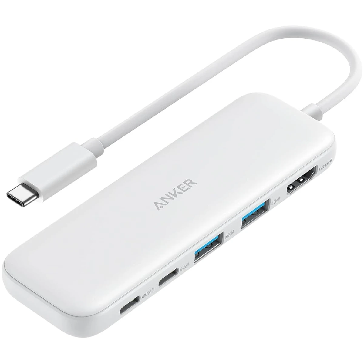 Anker USB C Hub, 5-in-1 USBC to HDMI Splitter with 4K Display, 1 x Powered USB-C 5Gbps & 2×Powered USB-A 3.0 5Gbps Data Ports for MacBook Pro, MacBook Air, Dell and More