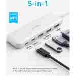 Anker USB C Hub, 5-in-1 USBC to HDMI Splitter with 4K Display, 1 x Powered USB-C 5Gbps & 2×Powered USB-A 3.0 5Gbps Data Ports for MacBook Pro, MacBook Air, Dell and More
