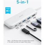 Anker USB C Hub, 5-in-1 USBC to HDMI Splitter with 4K Display, 1 x Powered USB-C 5Gbps & 2×Powered USB-A 3.0 5Gbps Data Ports for MacBook Pro, MacBook Air, Dell and More