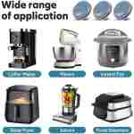 Appliance Sliders for Kitchen 24 PCS Self-Adhesive Small Kitchen Finds Appliance Slider Hacks Easy to MovIing & Space Saving Must Have Home Gadgets Mixer Accessories for Countertop