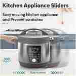 Appliance Sliders for Kitchen 24 PCS Self-Adhesive Small Kitchen Finds Appliance Slider Hacks Easy to MovIing & Space Saving Must Have Home Gadgets Mixer Accessories for Countertop