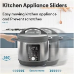 Appliance Sliders for Kitchen 24 PCS Self-Adhesive Small Kitchen Finds Appliance Slider Hacks Easy to MovIing & Space Saving Must Have Home Gadgets Mixer Accessories for Countertop