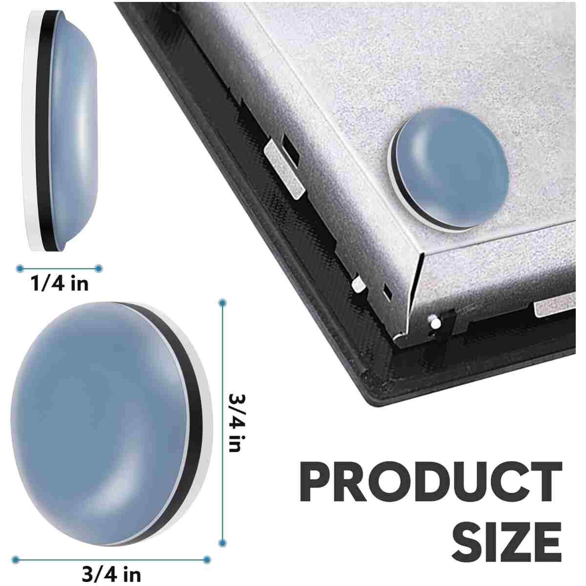 Appliance Sliders for Kitchen 24 PCS Self-Adhesive Small Kitchen Finds Appliance Slider Hacks Easy to MovIing & Space Saving Must Have Home Gadgets Mixer Accessories for Countertop