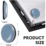 Appliance Sliders for Kitchen 24 PCS Self-Adhesive Small Kitchen Finds Appliance Slider Hacks Easy to MovIing & Space Saving Must Have Home Gadgets Mixer Accessories for Countertop