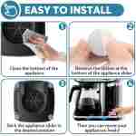 Appliance Sliders for Kitchen 24 PCS Self-Adhesive Small Kitchen Finds Appliance Slider Hacks Easy to MovIing & Space Saving Must Have Home Gadgets Mixer Accessories for Countertop