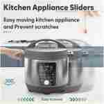 Appliance Sliders for Kitchen 24 PCS Self-Adhesive Small Kitchen Finds Appliance Slider Hacks Easy to MovIing & Space Saving Must Have Home Gadgets Mixer Accessories for Countertop