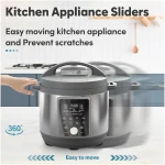 Appliance Sliders for Kitchen 24 PCS Self-Adhesive Small Kitchen Finds Appliance Slider Hacks Easy to MovIing & Space Saving Must Have Home Gadgets Mixer Accessories for Countertop