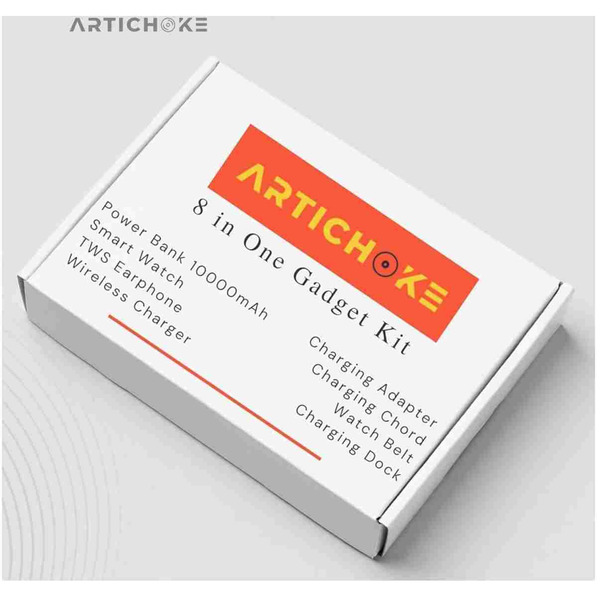 Artichoke 6 in 1 Accessories Gift Set iPhone Power Bank 10000 Smart Watch TWS Earphones MagSafe Accessories Birthday Gifts Boyfriend Tech Gadgets Regalos para Hombre Travel Men...