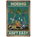 Artlunar Funny Garden Sign Outside Decor - Humorous Gardening Gift for Women Enthusiasts, 12" x 8" (980)