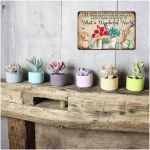 Artlunar Funny Garden Sign Outside Decor - Humorous Gardening Gift for Women Enthusiasts, 12" x 8" (980)