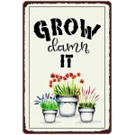 Artlunar Funny Garden Sign Outside Decor - Humorous Gardening Gift for Women Enthusiasts, 12" x 8" (980)