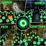 ASMAD 户外太阳能灯（4 件装，32 个 LED 灯）、太阳能花园灯、户外装饰、庭院装饰萤火虫灯、大灯泡、送给女性的独特礼物、送给奶奶的礼物