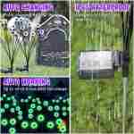 ASMAD 户外太阳能灯（4 件装，32 个 LED 灯）、太阳能花园灯、户外装饰、庭院装饰萤火虫灯、大灯泡、送给女性的独特礼物、送给奶奶的礼物