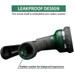 AUTOMAN-Garden-Hose-Nozzle, ABS Water Spray Nozzle with 7 Adjustable Watering Patterns, Slip Resistant for Watering Plants, Lawn& Garden, Washing Cars, Cleaning, Showering Pets...
