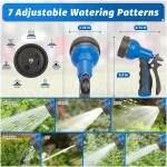 AUTOMAN-Garden-Hose-Nozzle, ABS Water Spray Nozzle with 7 Adjustable Watering Patterns, Slip Resistant for Watering Plants, Lawn& Garden, Washing Cars, Cleaning, Showering Pets...