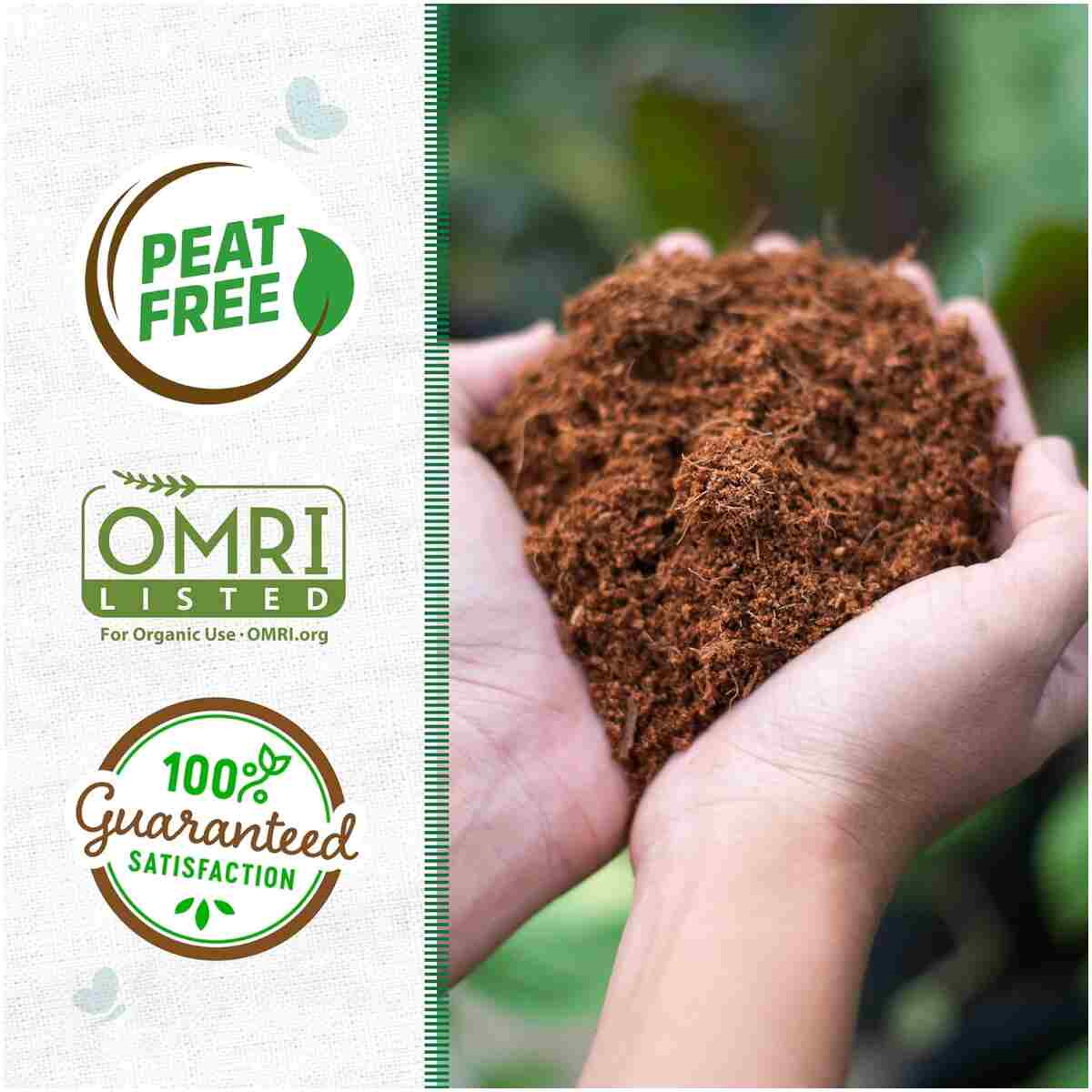 Back to the Roots Organic Coir, 51 Quart Expanding Soil, Great for Seeds and Potting