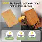 Bamboo Cutting Board, Durable Wood Cutting Boards for Kitchen with Deep Juice Grooves & Built-in Handles, Ideal Charcuterie & Chopping for Meat, Vegetables and Fruits Ideas...