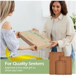 Bamboo Cutting Board, Durable Wood Cutting Boards for Kitchen with Deep Juice Grooves & Built-in Handles, Ideal Charcuterie & Chopping for Meat, Vegetables and Fruits Ideas...