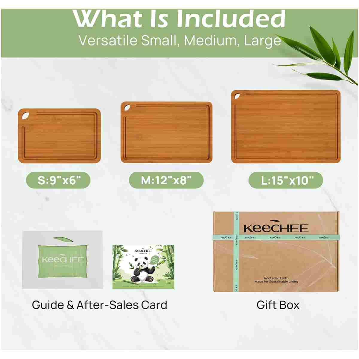 Bamboo Cutting Board, Durable Wood Cutting Boards for Kitchen with Deep Juice Grooves & Built-in Handles, Ideal Charcuterie & Chopping for Meat, Vegetables and Fruits Ideas...