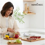 Bamboo Cutting Board, Durable Wood Cutting Boards for Kitchen with Deep Juice Grooves & Built-in Handles, Ideal Charcuterie & Chopping for Meat, Vegetables and Fruits Ideas...