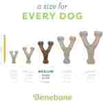 Benebone Wishbone Durable Dog Chew Toy for Aggressive Chewers, Real Bacon, Made in USA, Medium