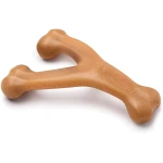 Benebone Wishbone Durable Dog Chew Toy for Aggressive Chewers, Real Bacon, Made in USA, Medium