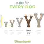 Benebone Wishbone Durable Dog Chew Toy for Aggressive Chewers, Real Bacon, Made in USA, Medium