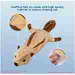 Best Pet Supplies 2-in-1 Stuffless Squeaky Dog Toys with Soft, Durable Fabric for Small, Medium, and Large Pets, No Stuffing for Indoor Play, Supports Active Biting and Play -...